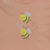 Camiseta Meia Malha Estampa Abelhas