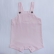 Jardineira unissex com bolso frente - Rosa
