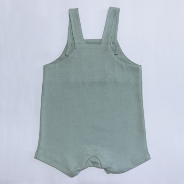 Jardineira unissex com bolso frente - Verde