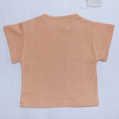 Camiseta Meia Malha Estampada Abelhas Rosas