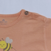 Camiseta Meia Malha Estampa Abelhas